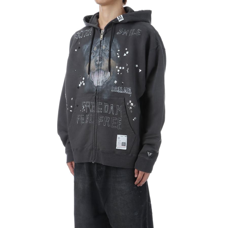 【P2倍】EMBELLISHED DISTRESSED PARKA - BLACK (J15PK721) MIHARA YASUHIRO(ミハラ ヤスヒロ) |  | 01