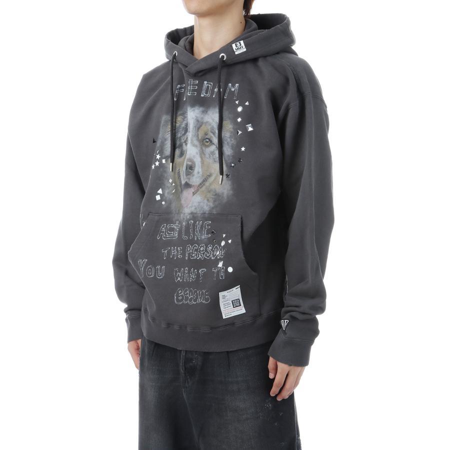 【P2倍】EMBELLISHED DISTRESSED HOODIE - BLACK (J15HD722) MIHARA YASUHIRO(ミハラ ヤスヒロ) |  | 01