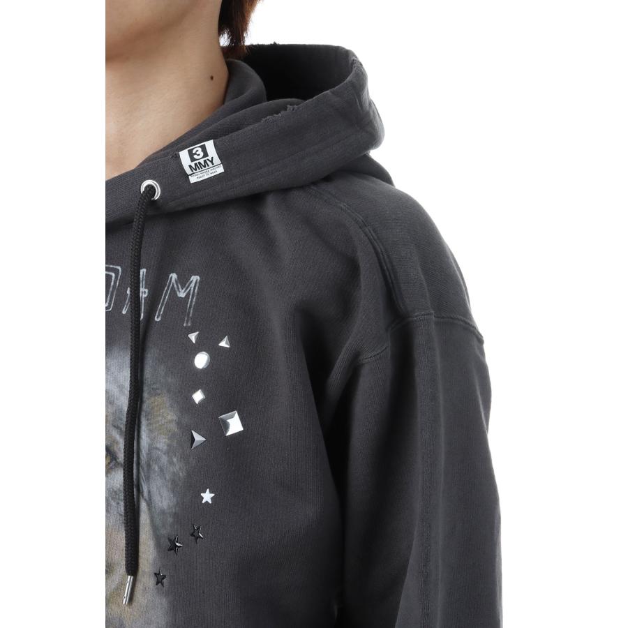【P2倍】EMBELLISHED DISTRESSED HOODIE - BLACK (J15HD722) MIHARA YASUHIRO(ミハラ ヤスヒロ) |  | 03
