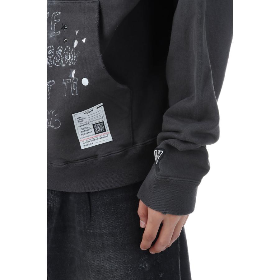 【P2倍】EMBELLISHED DISTRESSED HOODIE - BLACK (J15HD722) MIHARA YASUHIRO(ミハラ ヤスヒロ) |  | 04