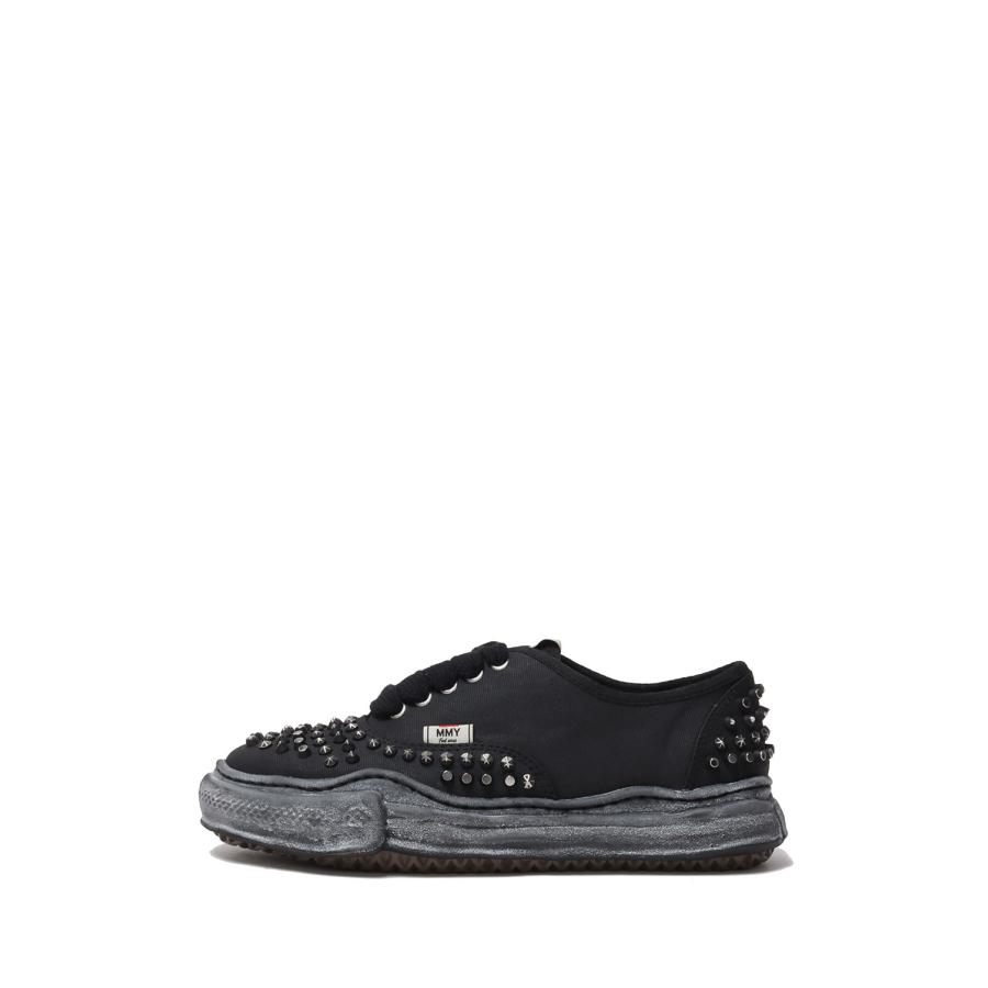 BAKER studded paint canvas Low-Top / BLK/BLK (A15FW733) MIHARA YASUHIRO(ミハラ ヤスヒロ) | 