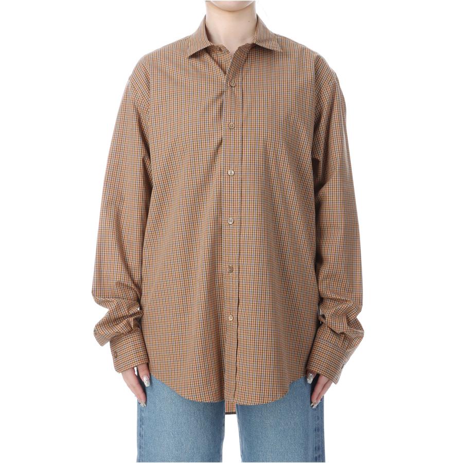 【P5倍】PECK CHECKED SHIRT - BEIGE (25AMSBL06) Shinzone(シンゾーン) | THE SHINZONE
