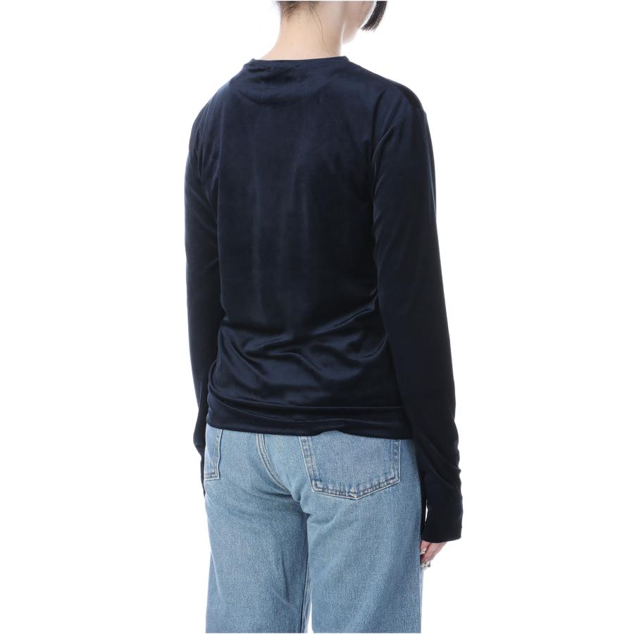 【P5倍 / SALE】VELOUR LONG SLEEVE TEE - NAVY (25AMSCU03) Shinzone(シンゾーン) | THE SHINZONE | 02