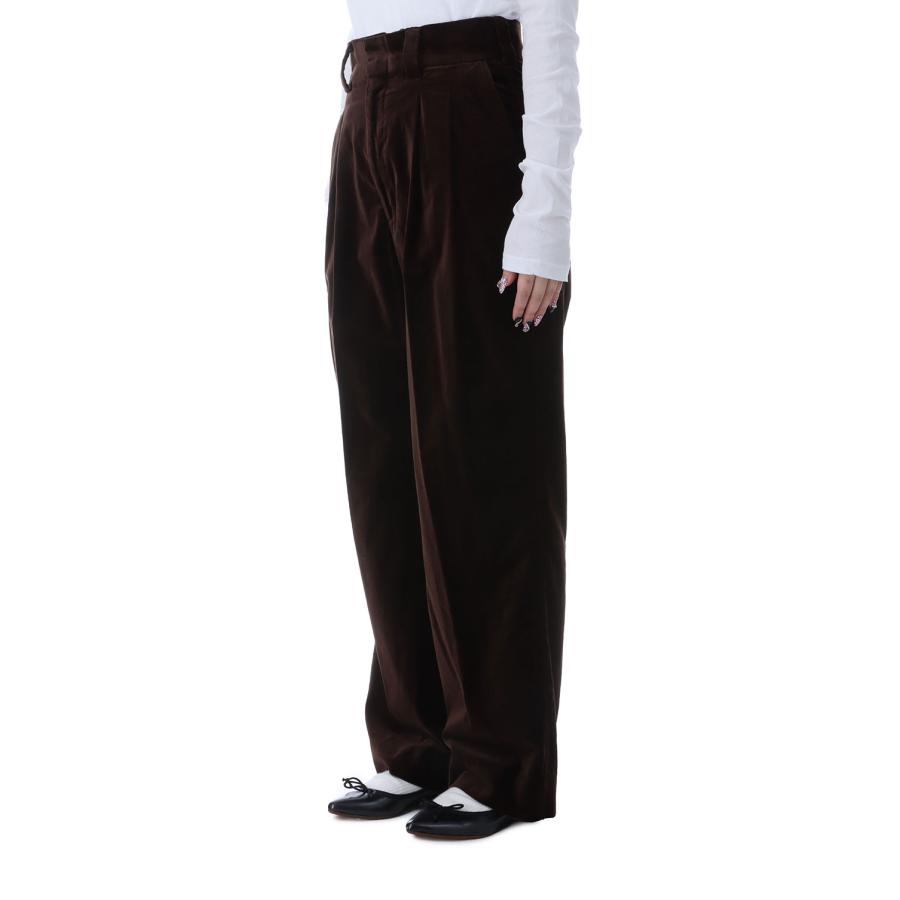 【P5倍 / SALE】ORGANIC VELVET TOMBOY PANTS - BROWN (25AMSPA07) Shinzone(シンゾーン) | THE SHINZONE | 01