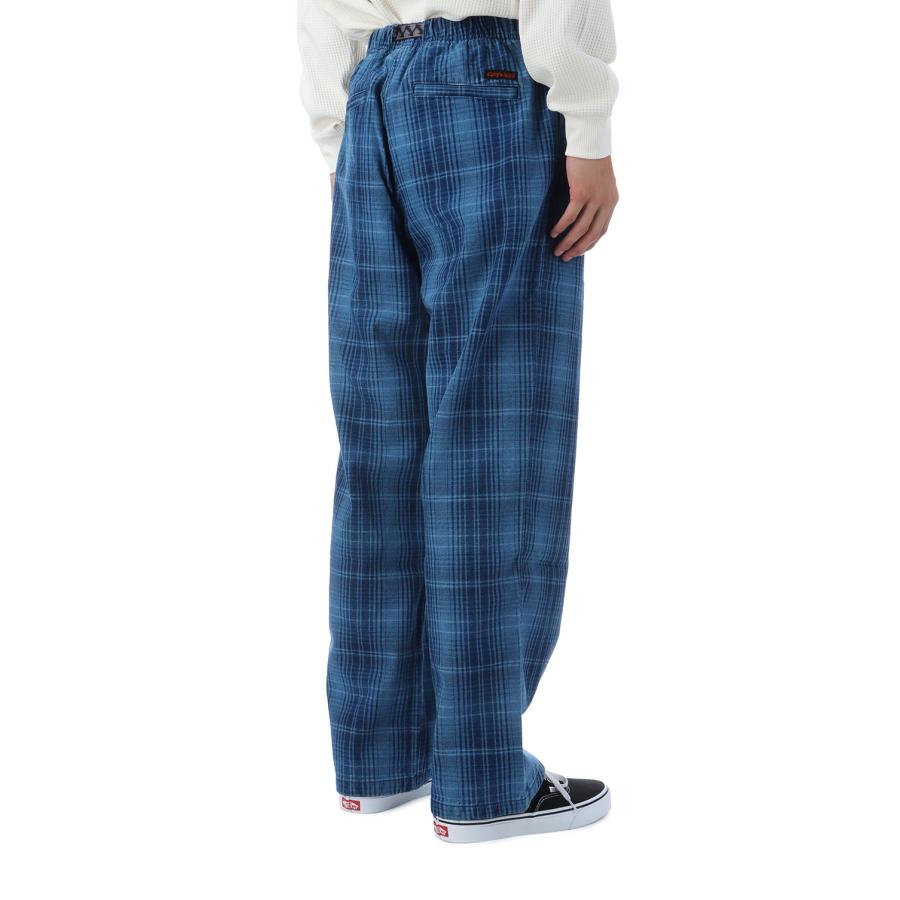 【P2倍】O.G. DENIM PLAID PANT - INDIGO CHECKERED PLAID (G5FM-P076) Gramicci(グラミチ) | GRAMICCI | 02