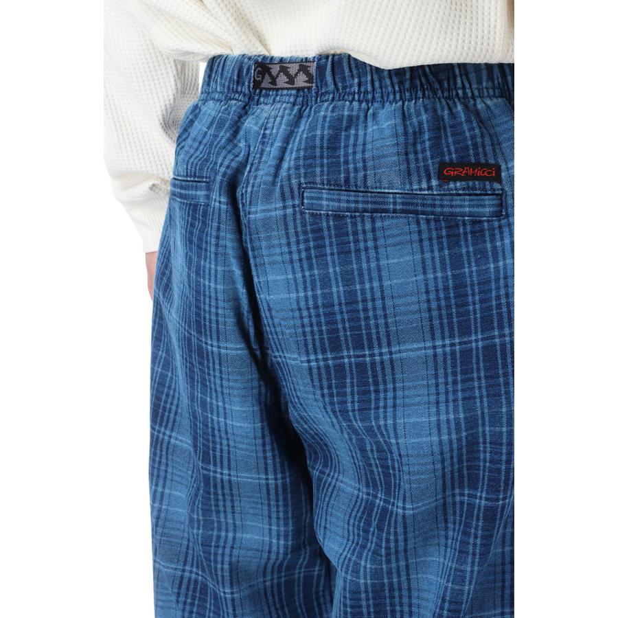 【P2倍】O.G. DENIM PLAID PANT - INDIGO CHECKERED PLAID (G5FM-P076) Gramicci(グラミチ) | GRAMICCI | 04