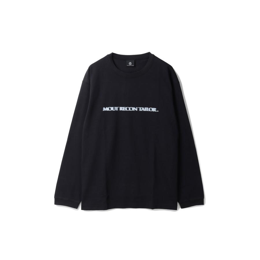 【P2倍 / SALE】MOUT BLUR LOGO LO NG SLEEVE T-SHIRT - BLACK (MT1810) MOUT RECON TAILOR(マウトリーコンテイラー) | 