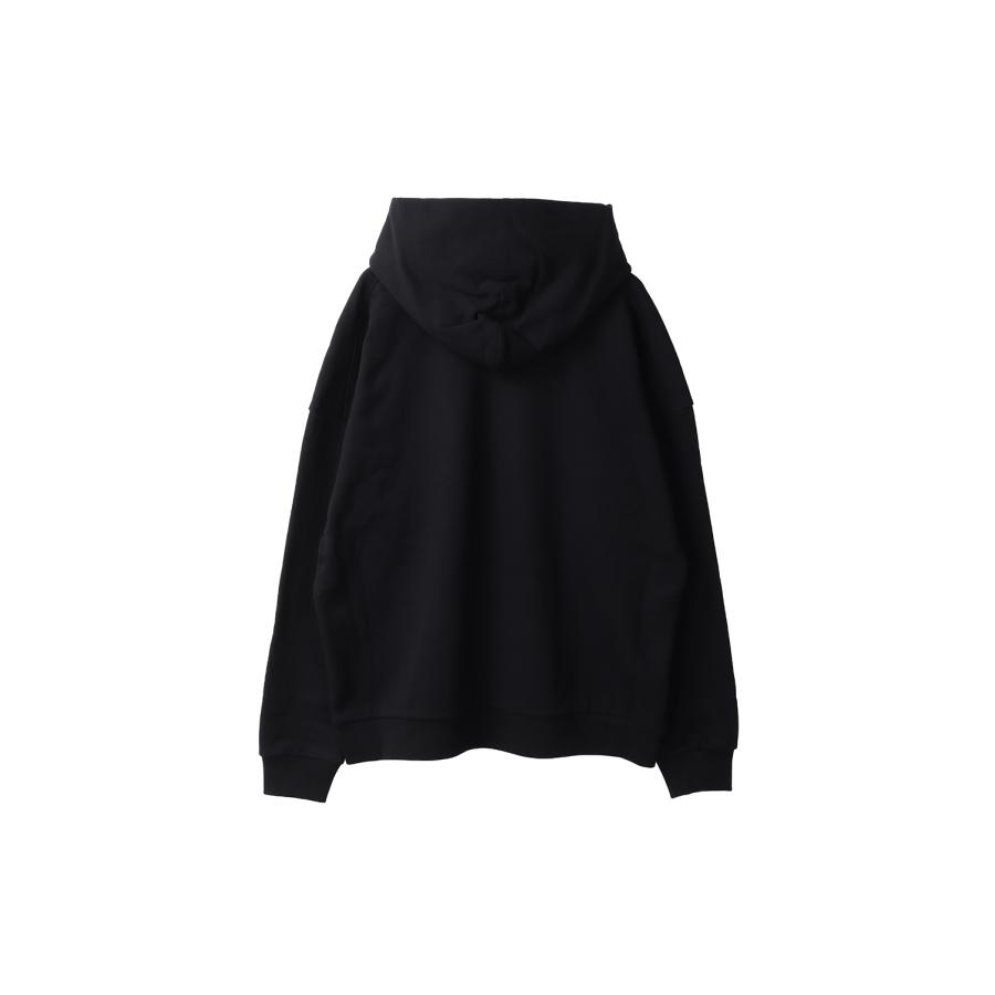 OVERSIZED SWEAT HOODIE - BLACK (T001) CEIVE(シーヴ) |  | 01