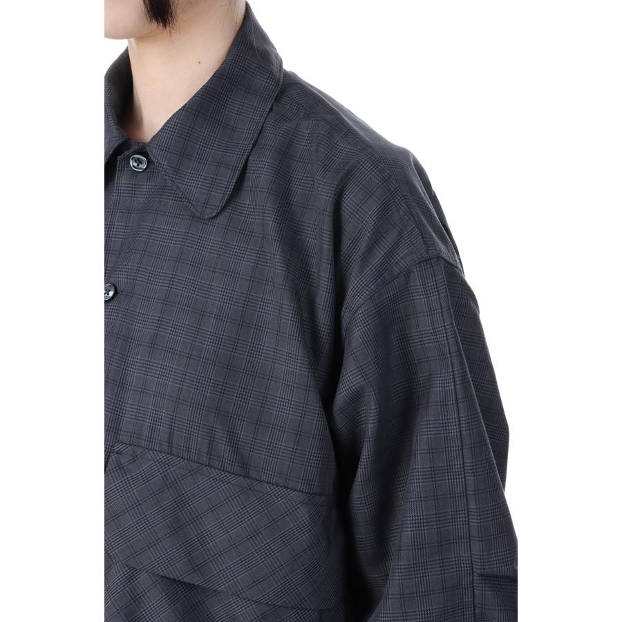【P5倍】W's TECH SPORTS OPEN COLLAR SHIRT L/S NOVA CHECK - CHARCOAL (BE-81025WL) DAIWA PIER39 -Women-(ダイワ ピア 39) |  | 03