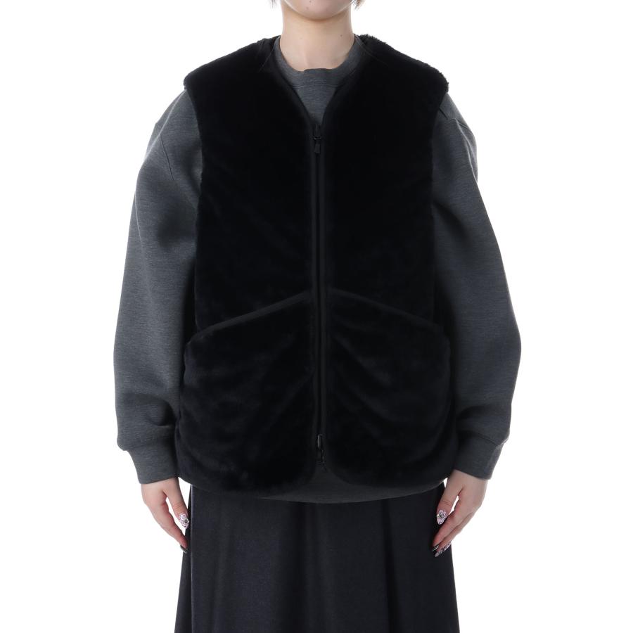 【P5倍】W's TECH REVERSIBLE BRITISH HUNTER FUR VEST - BLACK (BJ-44025WL) DAIWA PIER39 -Women-(ダイワ ピア 39) | 