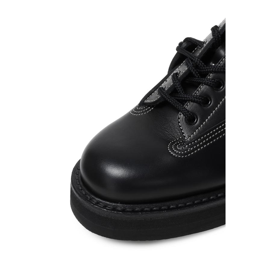 【SALE】LINEMAN SHOES - BLACK/WHITESTITCH / STEER (FTC2534006) foot the coacher(フットザコーチャー) | foot the coacher | 05