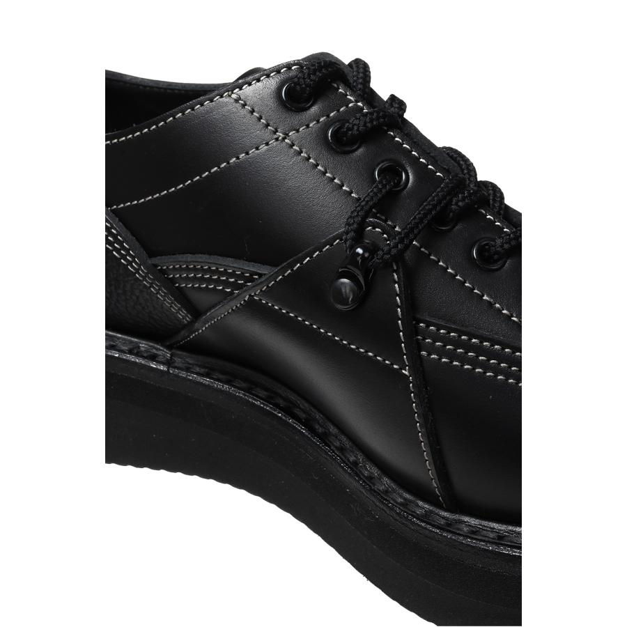 【SALE】LINEMAN SHOES - BLACK/WHITESTITCH / STEER (FTC2534006) foot the coacher(フットザコーチャー) | foot the coacher | 07