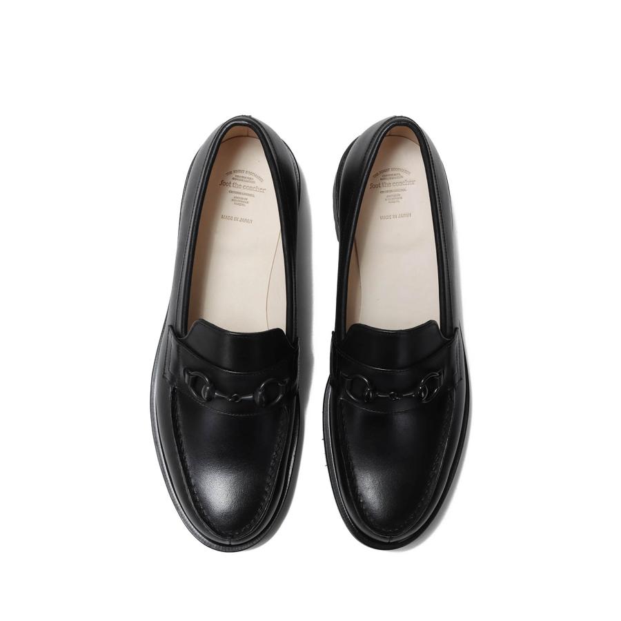 【SALE】FT BIT LOAFER (LUFT SOLE) - BLACK/BLACK / STEER (FTC2534003) foot the coacher(フットザコーチャー) | foot the coacher | 08