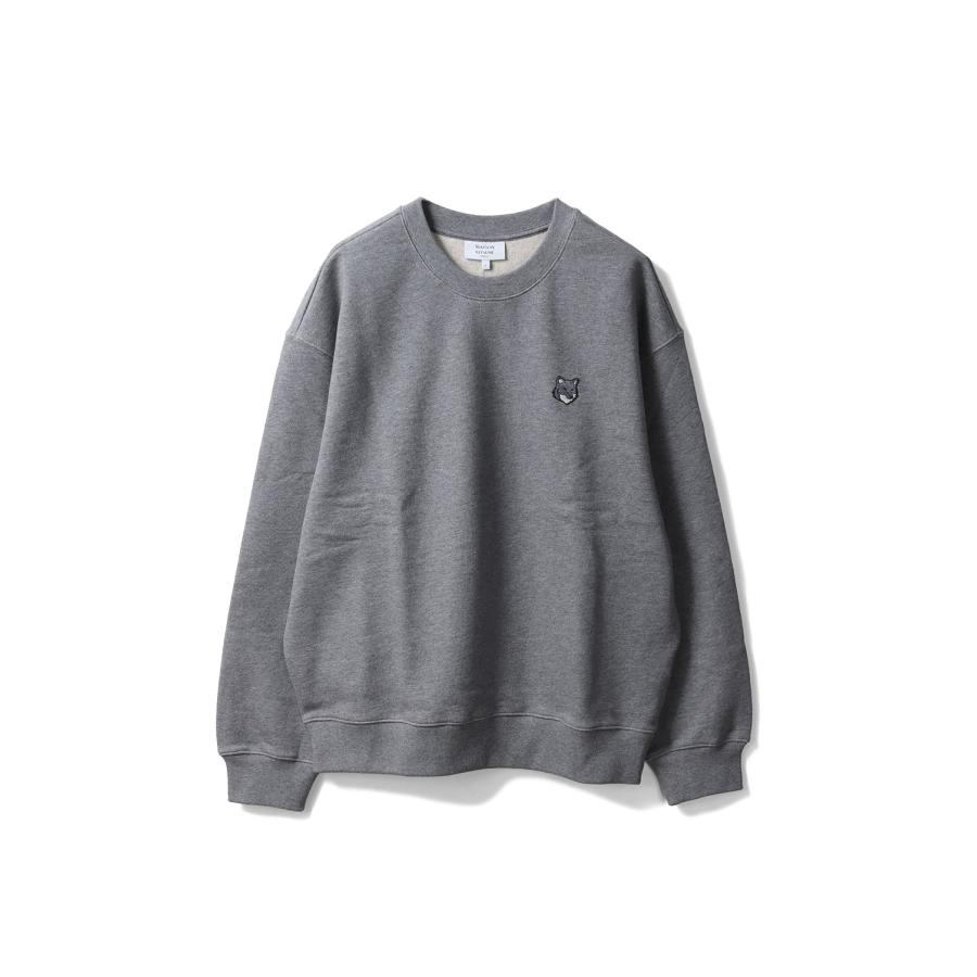 【P5倍】FOX HEAD COMFORT SWEATSHIRT - MEDIUM GREY MELANGE (PM00304KM0341) Maison Kitsune -Men-(メゾンキツネ) | 