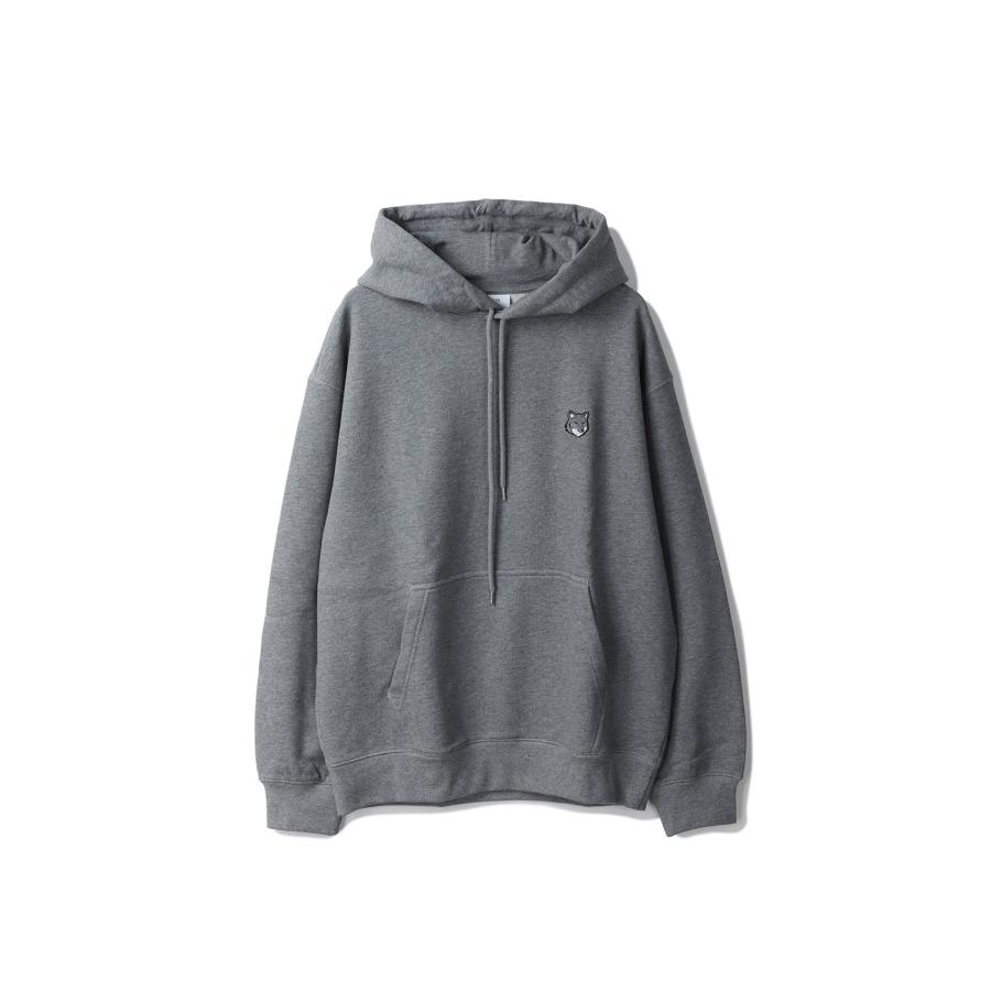 【P5倍】FOX HEAD COMFORT HOODIE - MEDIUM GREY MELANGE (PM00703KM0341) Maison Kitsune -Men-(メゾンキツネ) | 