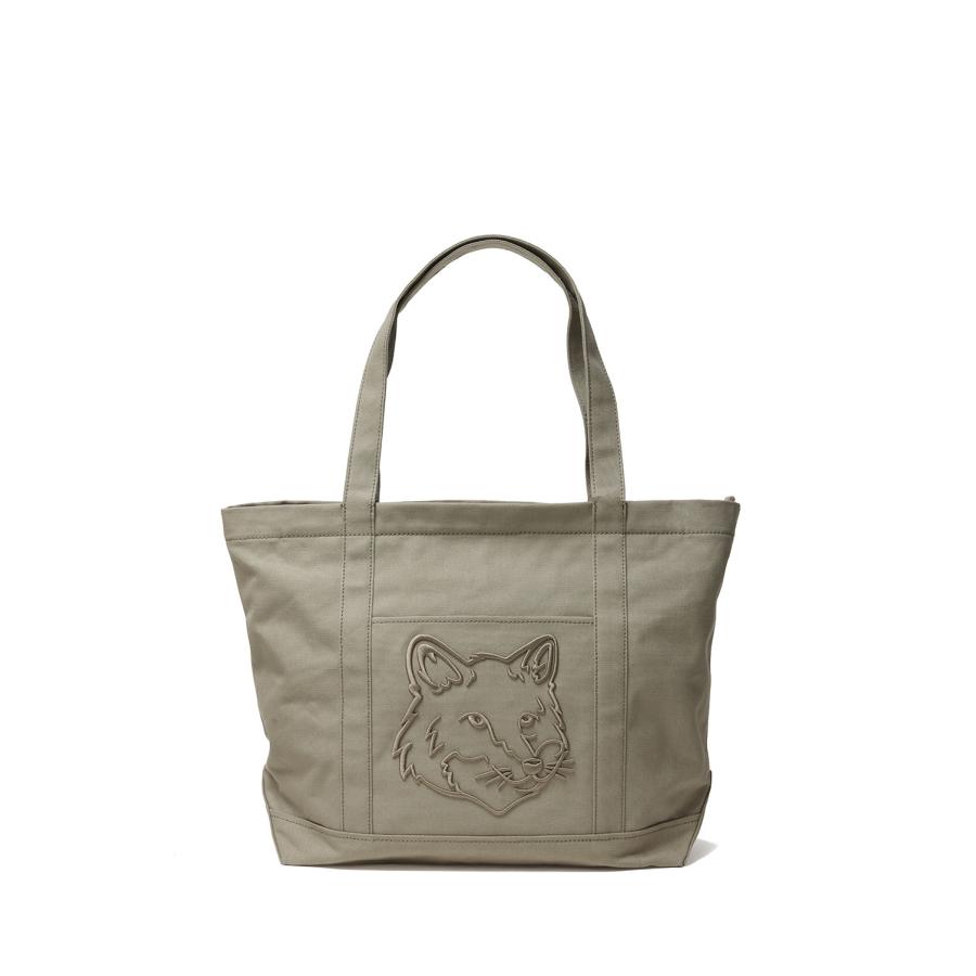 【P5倍】FOX HEAD LARGE TOTE - LAUREL GREEN (LW05104WW0107) Maison Kitsune -Women-(メゾンキツネ) |  | 01