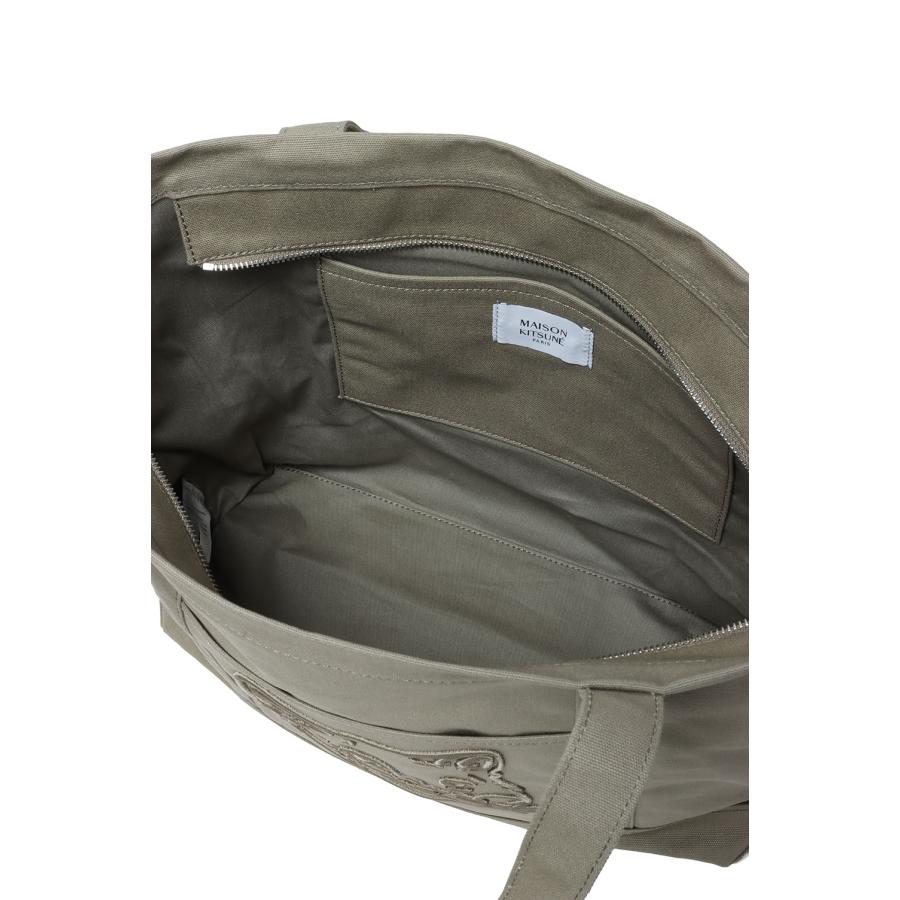 【P5倍】FOX HEAD LARGE TOTE - LAUREL GREEN (LW05104WW0107) Maison Kitsune -Women-(メゾンキツネ) |  | 05