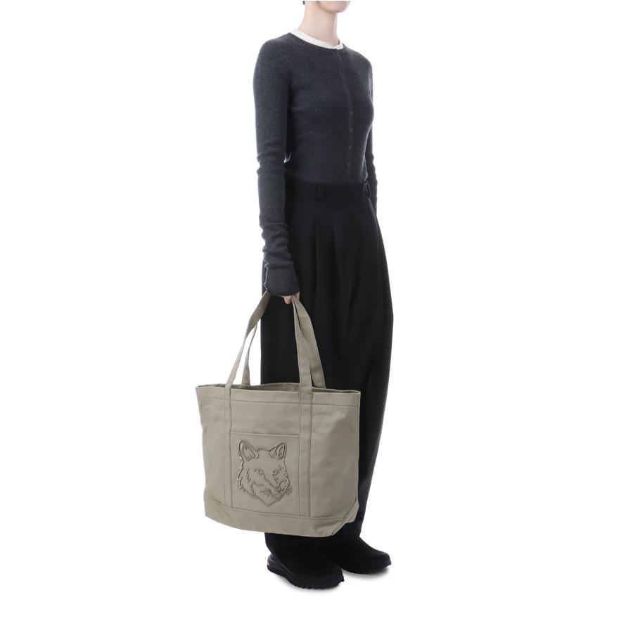 【P5倍】FOX HEAD LARGE TOTE - LAUREL GREEN (LW05104WW0107) Maison Kitsune -Women-(メゾンキツネ) |  | 06