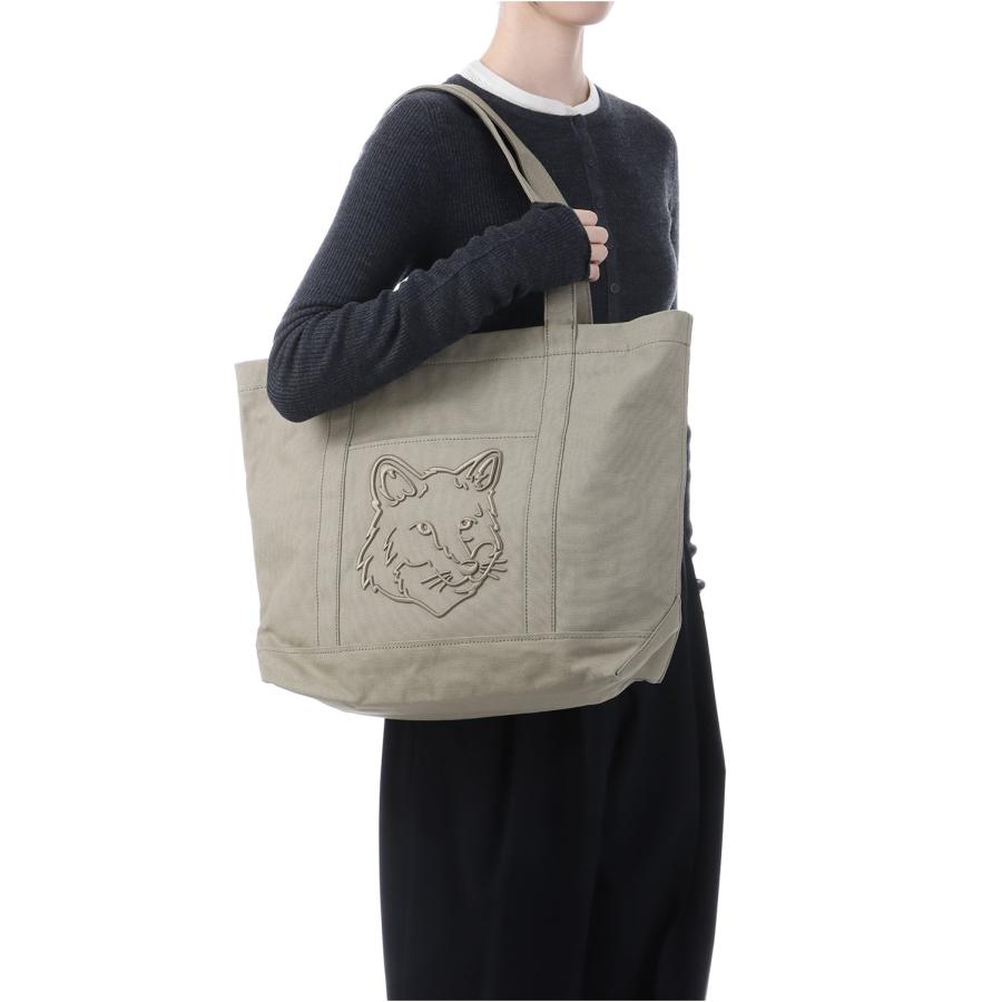 【P5倍】FOX HEAD LARGE TOTE - LAUREL GREEN (LW05104WW0107) Maison Kitsune -Women-(メゾンキツネ) |  | 07