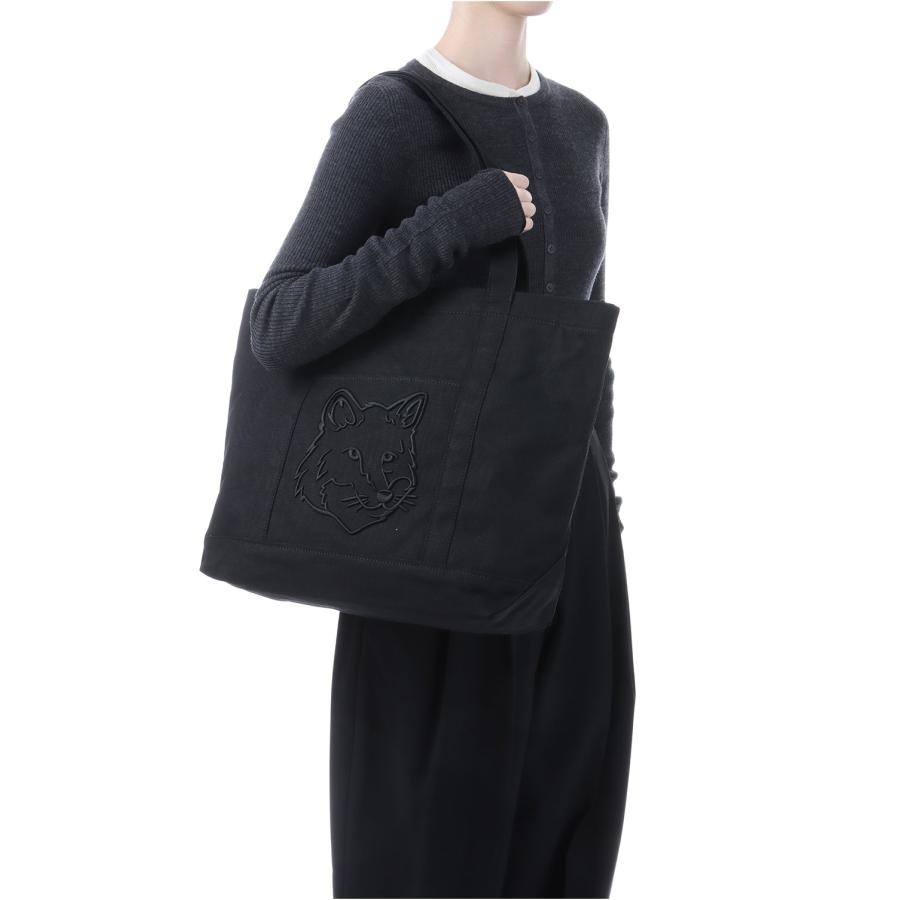 【P5倍】FOX HEAD LARGE TOTE - BLACK (LW05104WW0107) Maison Kitsune -Women-(メゾンキツネ) |  | 07