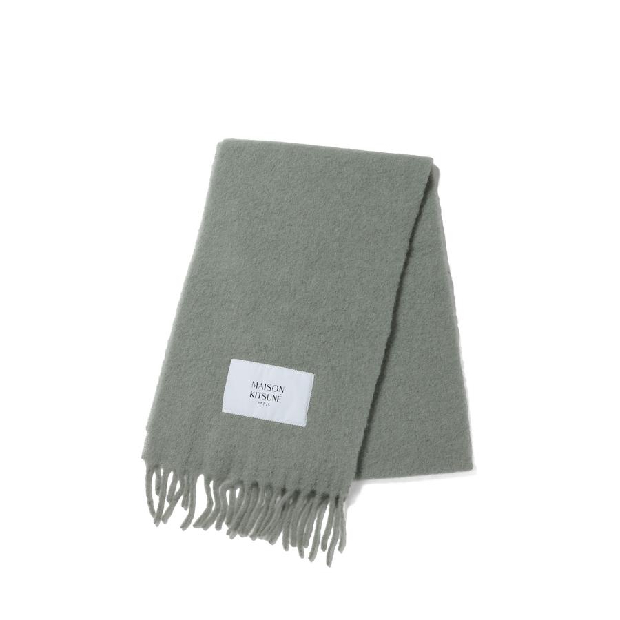 【P5倍】ALPACA SCARF - LAUREL GREEN (LM06206WA0022) Maison Kitsune -Women-(メゾンキツネ) | 
