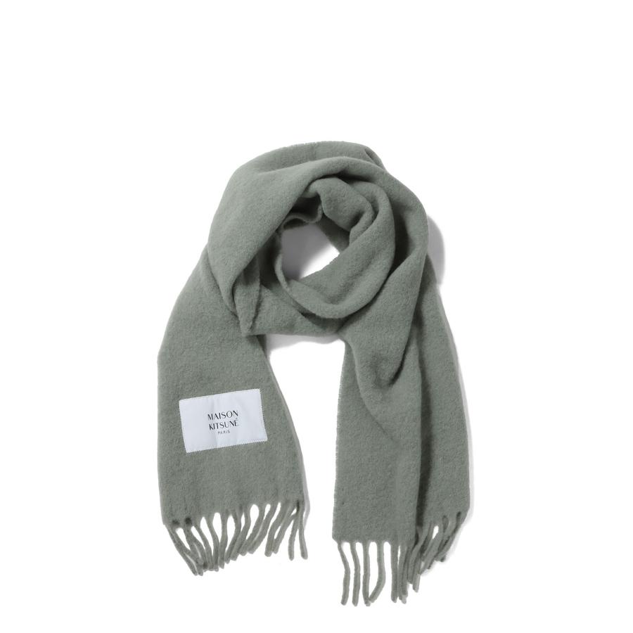 【P5倍】ALPACA SCARF - LAUREL GREEN (LM06206WA0022) Maison Kitsune -Women-(メゾンキツネ) |  | 01