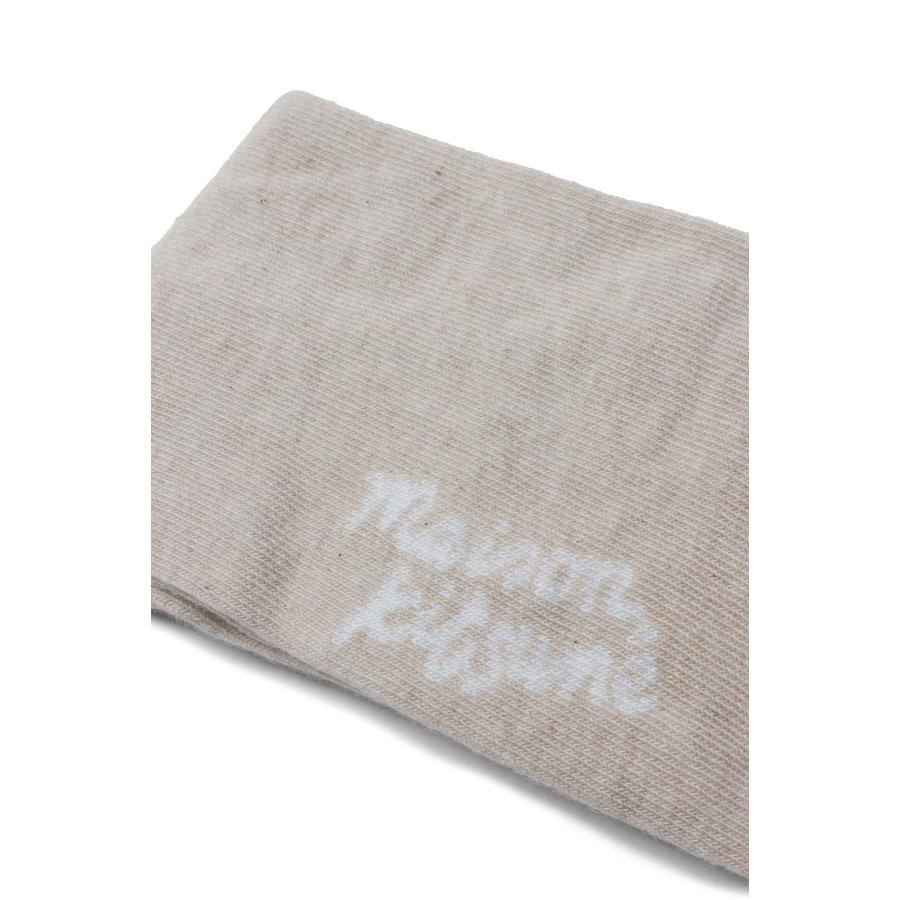 【P5倍】FOX HEAD SOCKS - LIGHT BEIGE MELANGE (PM06400KT0010) Maison Kitsune -Women-(メゾンキツネ) |  | 01