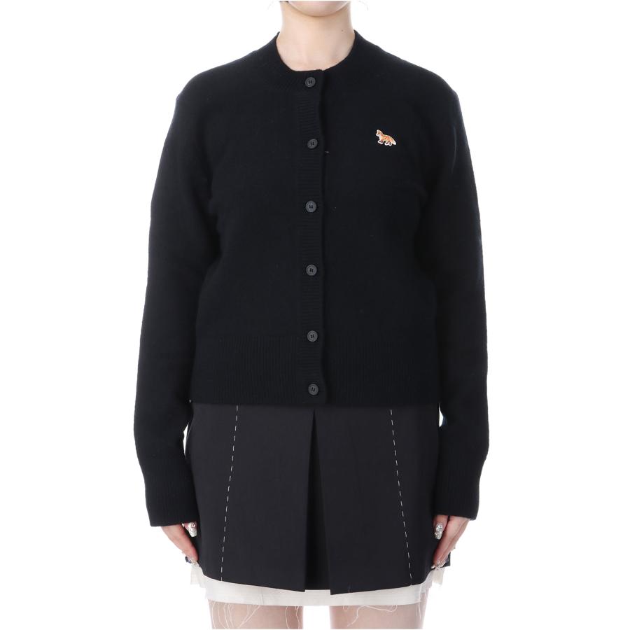 【P5倍】BABY FOX LAMBSWOOL FITTED CARDIGAN - BLACK (PW00506KT1006) Maison Kitsune -Women-(メゾンキツネ) |  | 02