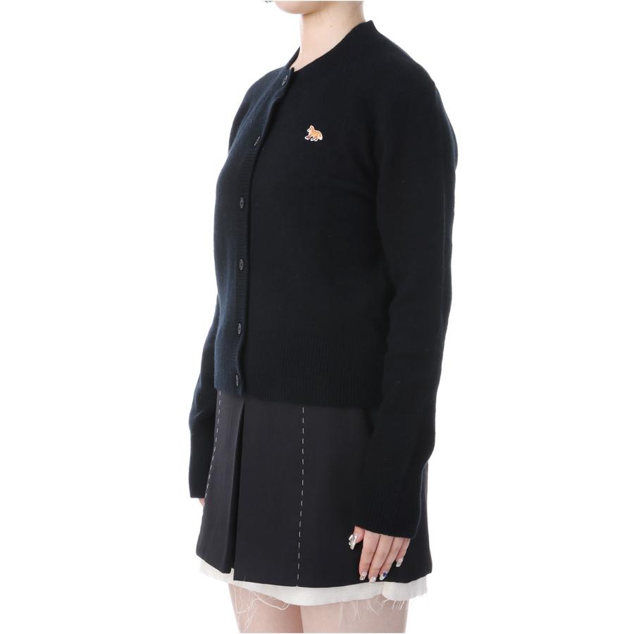 【P5倍】BABY FOX LAMBSWOOL FITTED CARDIGAN - BLACK (PW00506KT1006) Maison Kitsune -Women-(メゾンキツネ) |  | 03