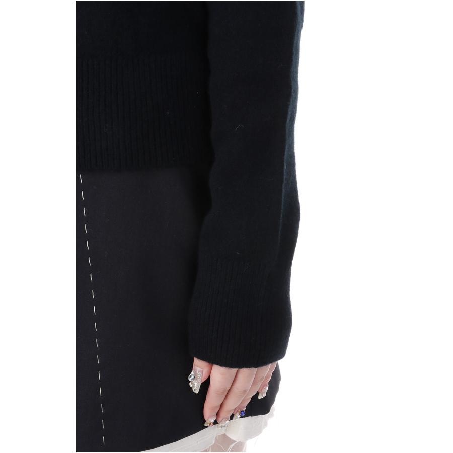 【P5倍】BABY FOX LAMBSWOOL FITTED CARDIGAN - BLACK (PW00506KT1006) Maison Kitsune -Women-(メゾンキツネ) |  | 04