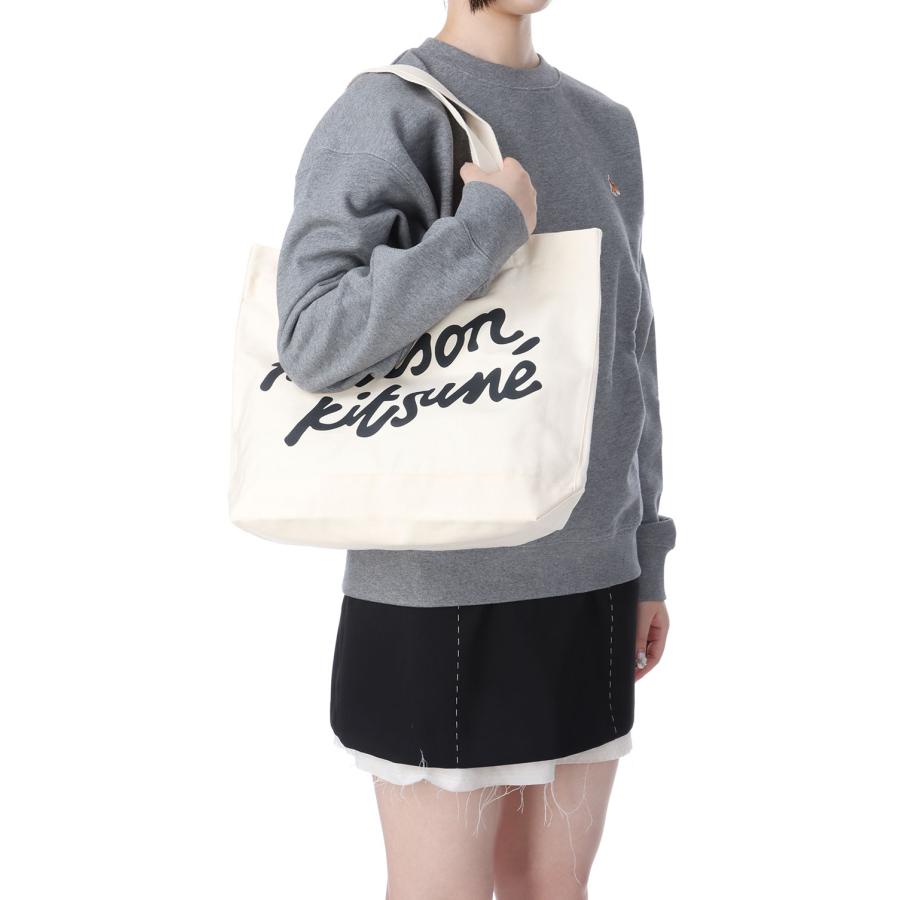 MAISON KITSUNE HANDWRITING TOTE - ECRU (PW05124WW9042) Maison Kitsune -Women-(メゾンキツネ) |  | 03