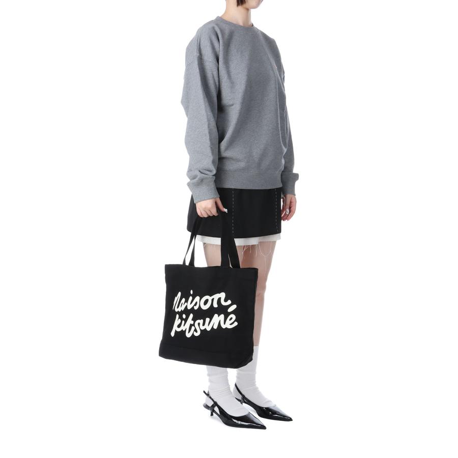 MAISON KITSUNE HANDWRITING TOTE - BLACK (PW05124WW9042) Maison Kitsune -Women-(メゾンキツネ) |  | 03