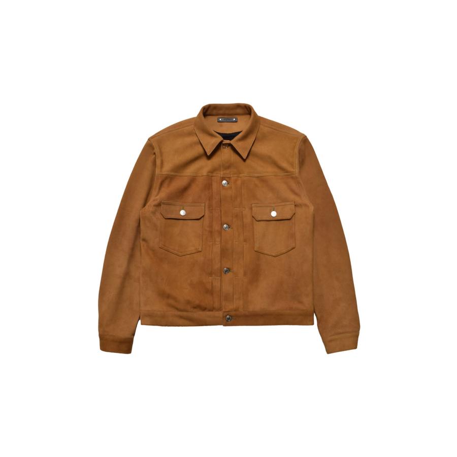 【P2倍 / SALE】Sheep Suede Trucker JKT - CML (2509-8003) Minedenim(マインデニム) | 