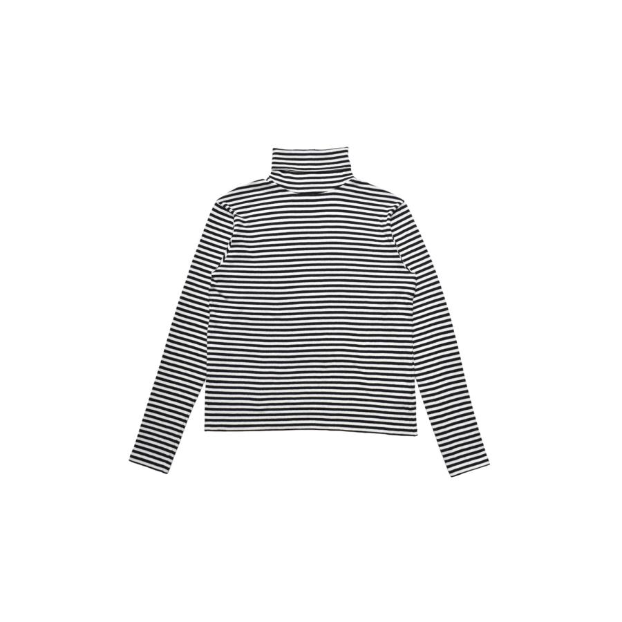 【P2倍 / SALE】Marine Border Turtleneck L/S Pullover - BLT (2510-4002) Minedenim(マインデニム) | 