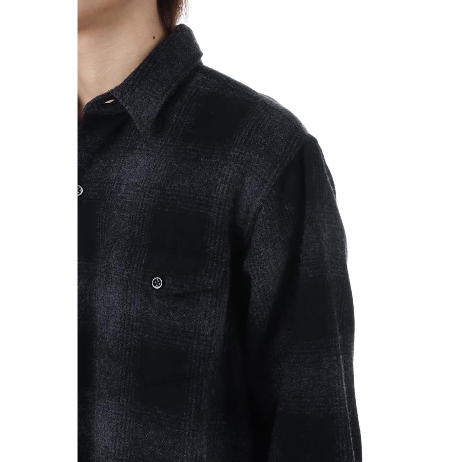 Wool Flannel Ombre Work SH - BLT (2510-5003) Minedenim(マインデニム) |  | 10