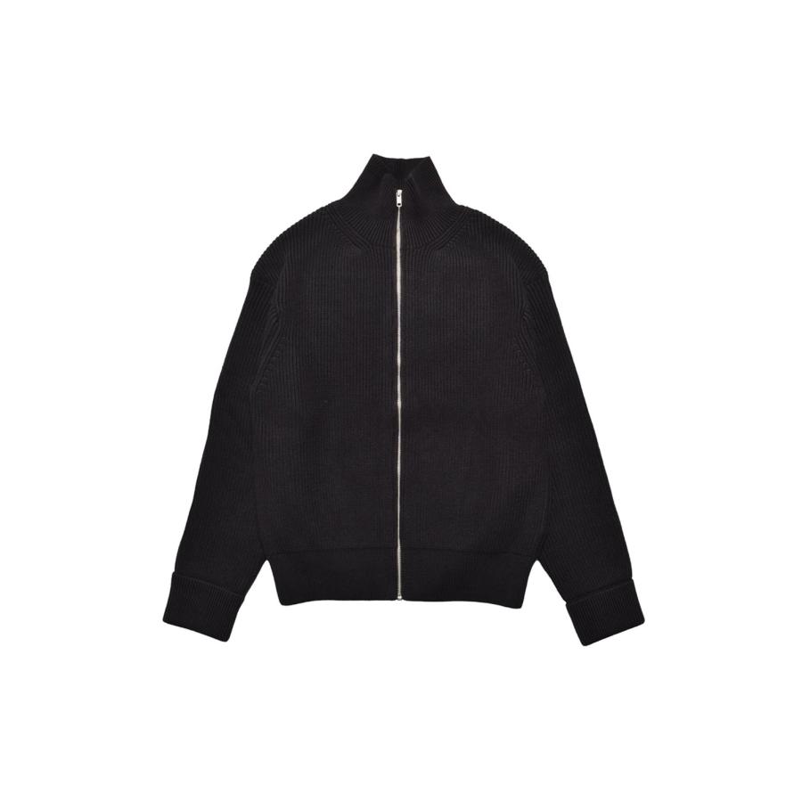 【P2倍】Heavyweight Trucker Knit Blouson - BLK (2510-6001) Minedenim(マインデニム) | 