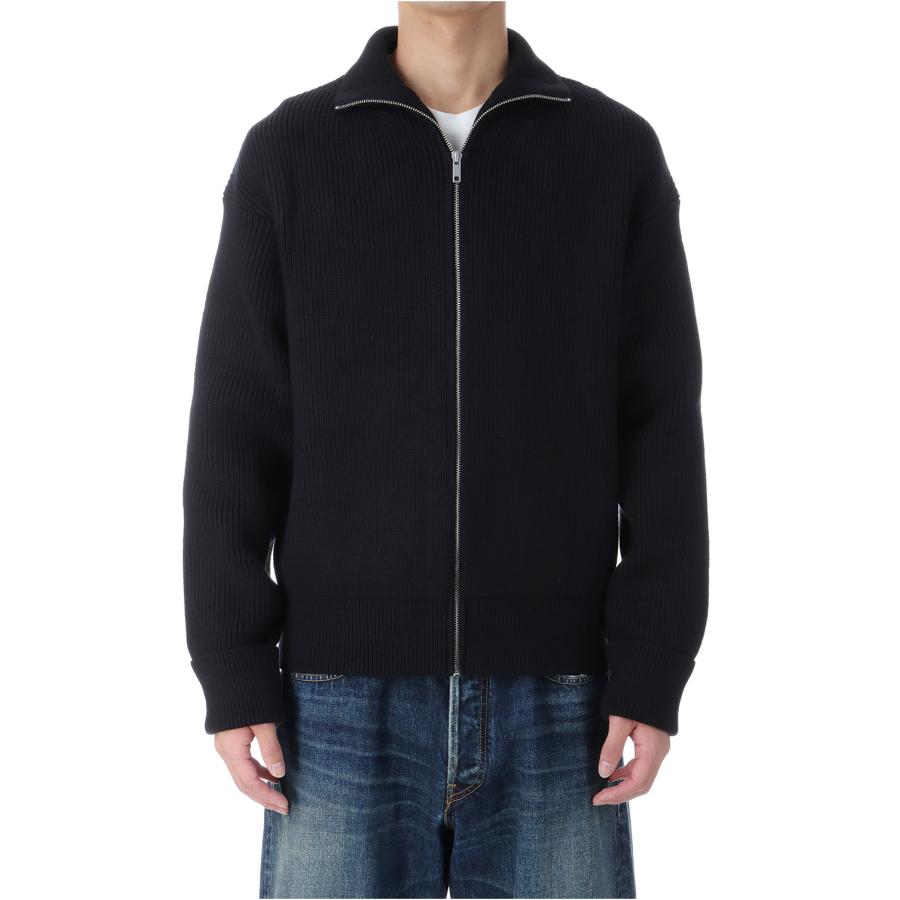 【P2倍】Heavyweight Trucker Knit Blouson - BLK (2510-6001) Minedenim(マインデニム) |  | 02