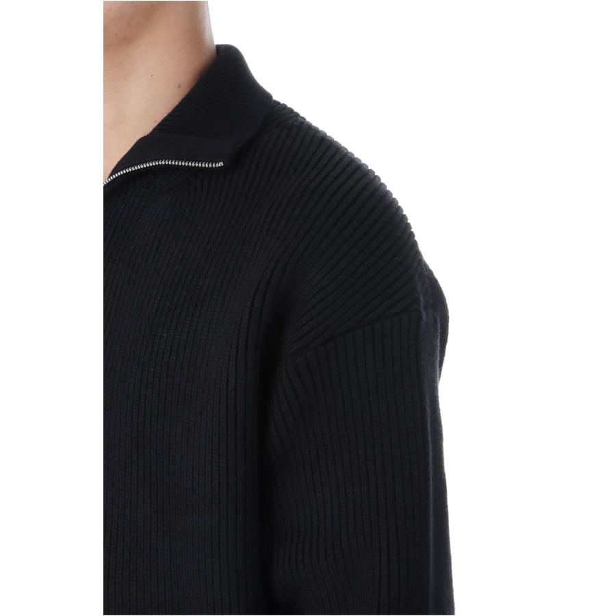 【P2倍】Heavyweight Trucker Knit Blouson - BLK (2510-6001) Minedenim(マインデニム) |  | 05