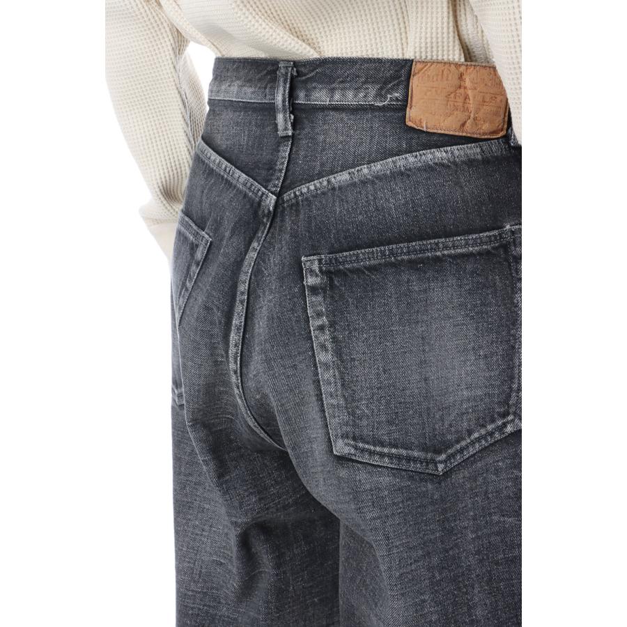 RECYCLED WASTE SUVIN COTTON YARN 11.5oz. DENIM 5POCKET BAGGY PANTS VINTAGE WASHED / ZIPPER FLY - BLACK (GL42581H) Gold(ゴールド) |  | 06