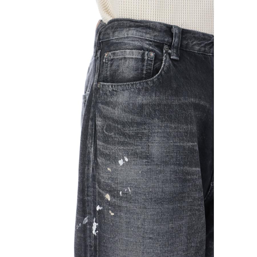 RECYCLED WASTE SUVIN COTTON YARN 11.5oz. DENIM 5POCKET BAGGY PANTS VINTAGE WASHED (ZIPPER FLY) - NAVY (GL42581H) Gold(ゴールド) |  | 07