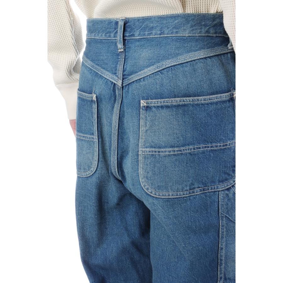 RECYCLED WASTE SUVIN COTTON YARN 11.5oz. DENIM DOUBLE KNEE PAINTER PANTS VINTAGE WASHED - BLACK (GL42582H) Gold(ゴールド) |  | 06