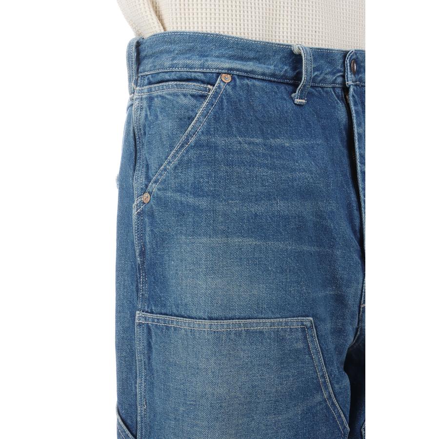 RECYCLED WASTE SUVIN COTTON YARN 11.5oz. DENIM DOUBLE KNEE PAINTER PANTS VINTAGE WASHED - NAVY (GL42582H) Gold(ゴールド) |  | 07
