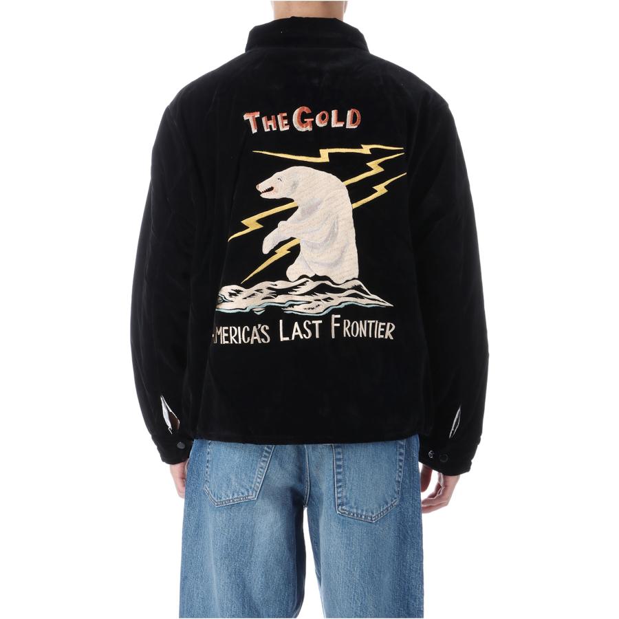 【P5倍 / SALE】VELVETEEN ALASKA JACKET - BLACK (GL15678) Gold(ゴールド) | 