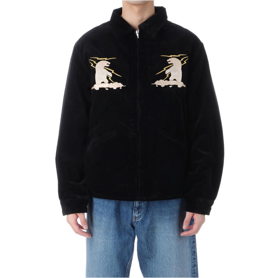 【P5倍 / SALE】VELVETEEN ALASKA JACKET - BLACK (GL15678) Gold(ゴールド) |  | 01