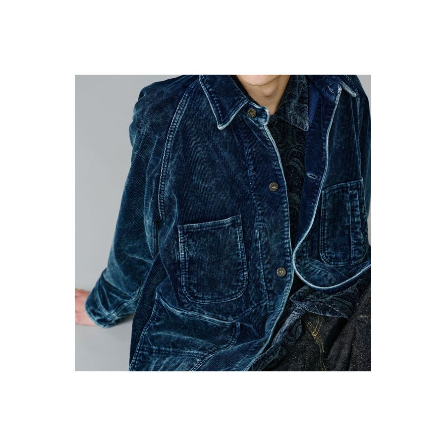 9W INDIGO CORDUROY WORK COAT - NAVY (GL15739) Gold(ゴールド) |  | 11