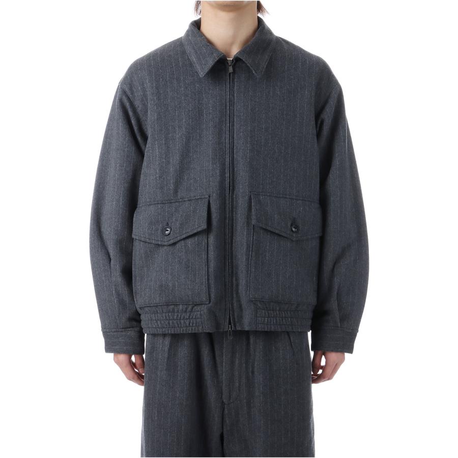 【SALE】Super 160's WOOL HERRINGBONE MOSSER SPORTS JACKET - GRAY (GL15730) Gold(ゴールド) | 
