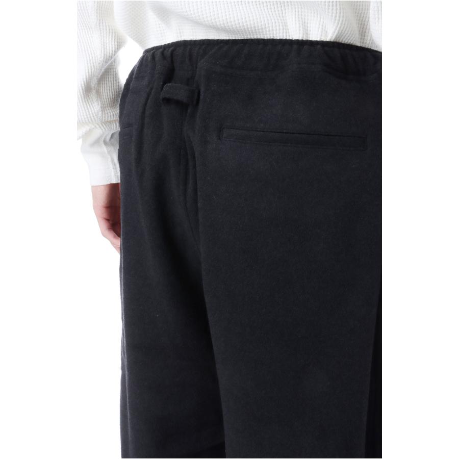 【SALE】Super 160's WOOL HERRINGBONE MOSSER 1TUCK EASY PANTS - BLACK (GL42576) Gold(ゴールド) |  | 03