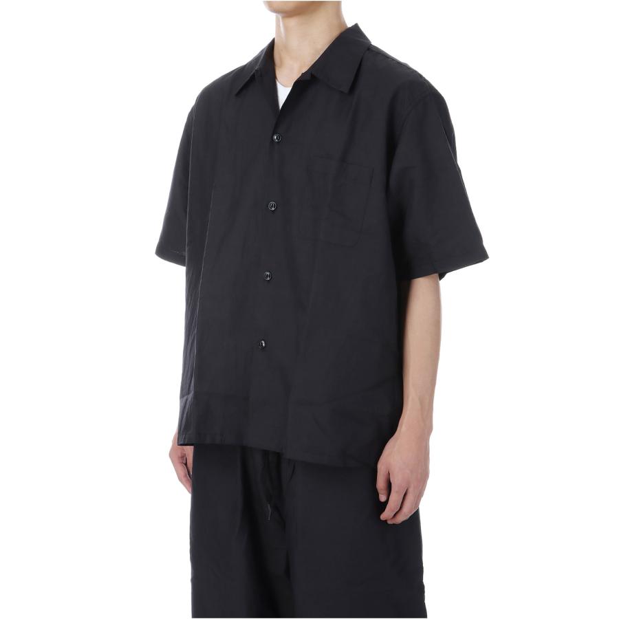 【P5倍 / SALE】COTTON / RAMIE BROAD OPEN SHIRT - BLACK (GL39539) Gold(ゴールド) |  | 01