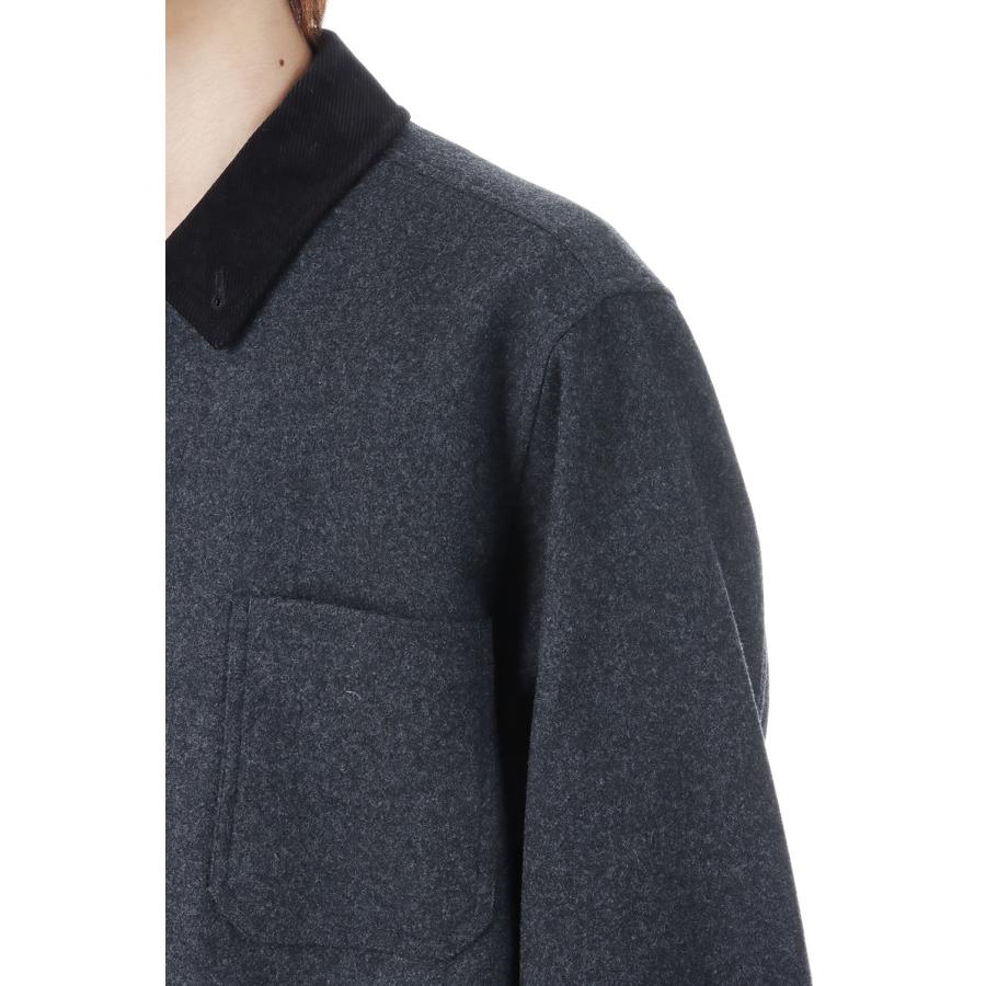 【P5倍 / SALE】Santiago Cashmere Work Jacket - Heather Charcoal (AOEFJK011) ANOTHER OFFICE(アナザー・オフィス) |  | 04