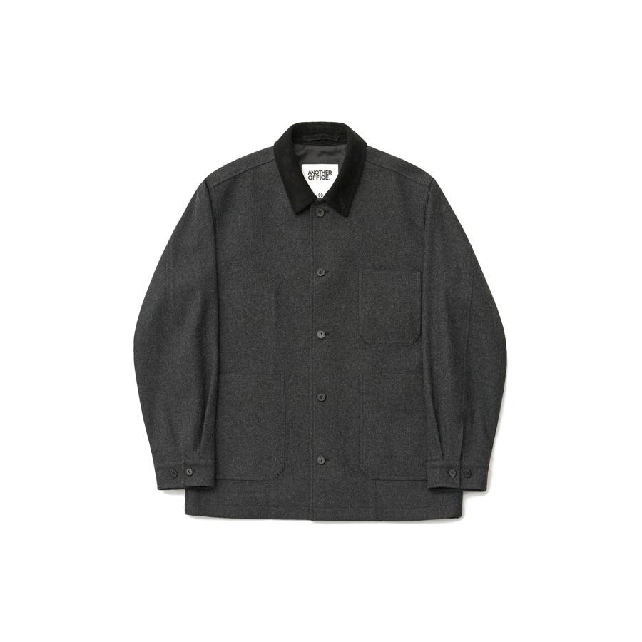 【P5倍 / SALE】Santiago Cashmere Work Jacket - Heather Charcoal (AOEFJK011) ANOTHER OFFICE(アナザー・オフィス) |  | 06